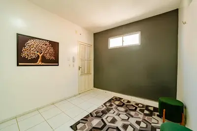 Uma cama ou camas num quarto em Flat para 2 Pessoas a poucos metros do Aeroporto