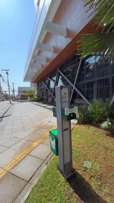 O edifício onde o apartamento está situado