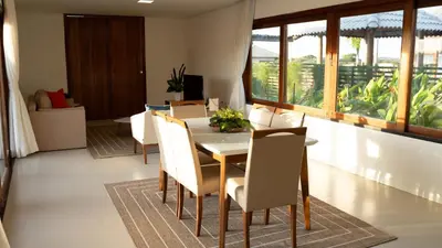 Uma área de estar em Villa Moderna