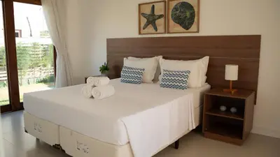 Uma cama ou camas num quarto em Villa Moderna