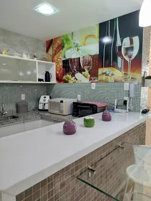 A cozinha ou kitchenette de Apartamento boa vida