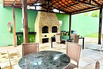 A planta de BP309 - Ap lindo e decorado a 100 m da praia do Cumbuco, com o melhor custo-benefício