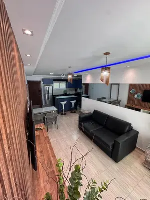 Uma área de estar em Elegance Residences Cumbuco