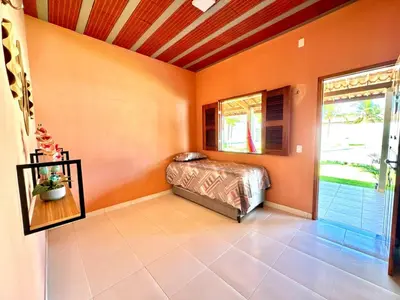 Uma cama ou camas num quarto em Recanto do Aconchego