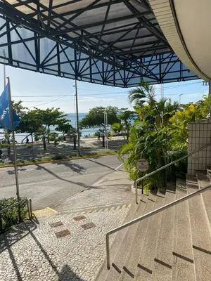 A planta de Flat mobiliado na Beira Mar no hotel Blue Tree