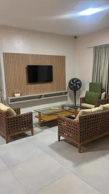 Uma televisão e/ou sistema de entretenimento em Casa Bons Ventos Preá