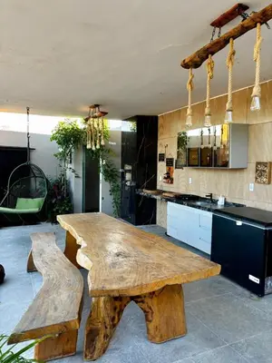 A cozinha ou kitchenette de Casa Bons Ventos Preá