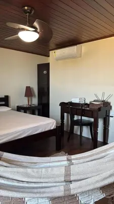 Uma cama ou camas num quarto em Cobertura Vista Mar no Golf Ville