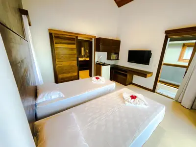 Uma cama ou camas num quarto em Hura Vilas