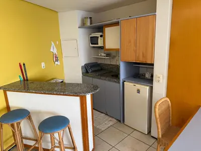 A cozinha ou kitchenette de Flat - Iate Plaza Hotel