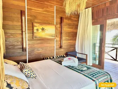 Uma cama ou camas num quarto em Vila Pukara - Moitas