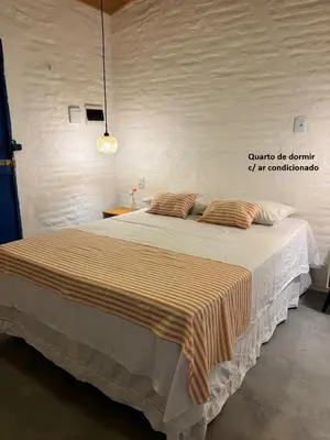 Uma cama ou camas num quarto em CasaBi - Casa na Taiba 4 quartos