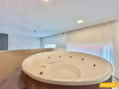 A planta de Loft Praia Entrelinhas