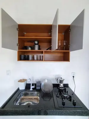 A cozinha ou kitchenette de Chalé Bella Vista