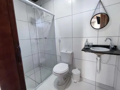 Uma casa de banho em Chalé Bella Vista