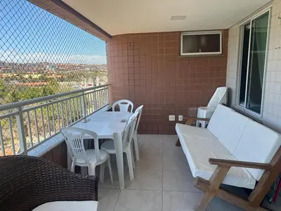 Uma varanda ou terraço em Apto no Porto das Dunas - Scopa Beach