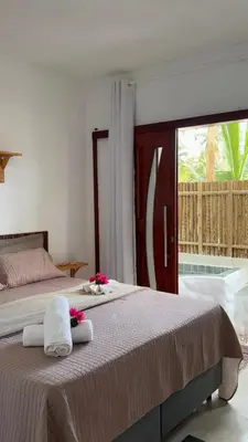 Uma cama ou camas num quarto em Suite paradise