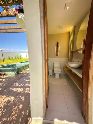 Uma casa de banho em Casa Som das Ondas