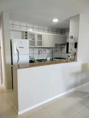 A cozinha ou kitchenette de Vista Mar Praia de Iracema - Rua dos Ararius, 55 apto 1704 A praia de Iracema