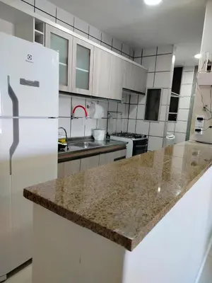 A cozinha ou kitchenette de Vista Mar Praia de Iracema - Rua dos Ararius, 55 apto 1704 A praia de Iracema