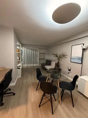 Uma área de estar em Scala Residence - Beira Mar Fortaleza - Apto 408