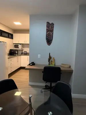 A cozinha ou kitchenette de Scala Residence - Beira Mar Fortaleza - Apto 408