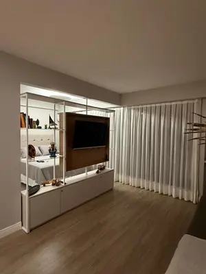 Uma televisão e/ou sistema de entretenimento em Scala Residence - Beira Mar Fortaleza - Apto 408