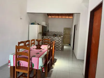 A cozinha ou kitchenette de Casa de praia em Mundaú