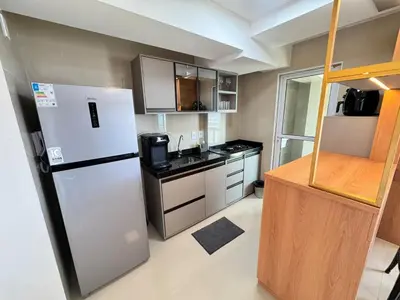 A cozinha ou kitchenette de Incrível cobertura para família com 2 quartos e ar
