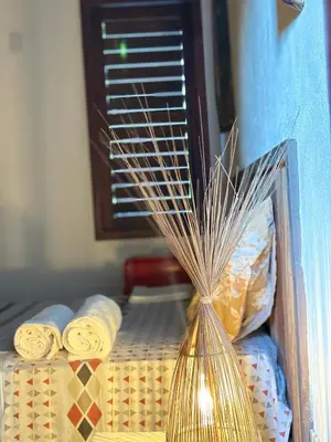Uma cama ou camas num quarto em Casa velha