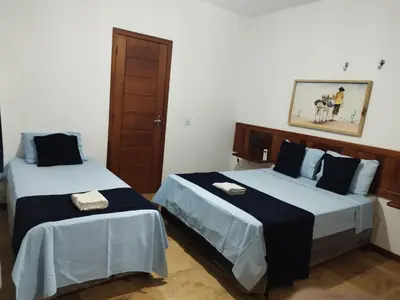 Uma cama ou camas num quarto em Repouso do Vento Flecheiras