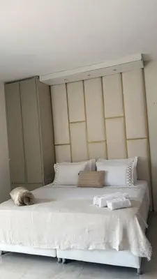 Uma cama ou camas num quarto em Pousada Vista Encantada Preá