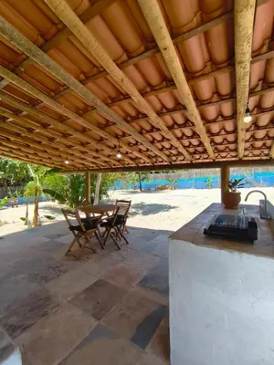 Uma varanda ou terraço em Chez Tata - Icaraí Kite Village