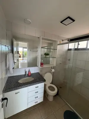 Uma casa de banho em Aquaville Resort Porto das Dunas