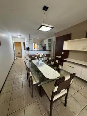 A cozinha ou kitchenette de Aquaville Resort Porto das Dunas