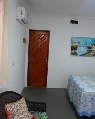 Uma cama ou camas num quarto em Casa de Praia em Icaraizinho Anahí Lodge