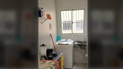 A cozinha ou kitchenette de Maracanaú: Apto 2Q Wi-Fi 30 min Beach Park