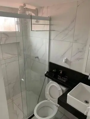 Uma casa de banho em Loft Moderno Aconchegante e Confortável