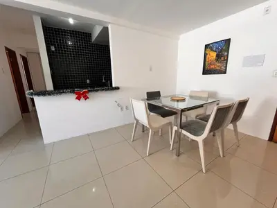 A planta de Apto 2 quartos na Beira Mar