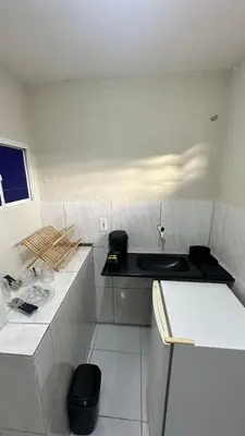 A cozinha ou kitchenette de Garden Flat Beach - 202
