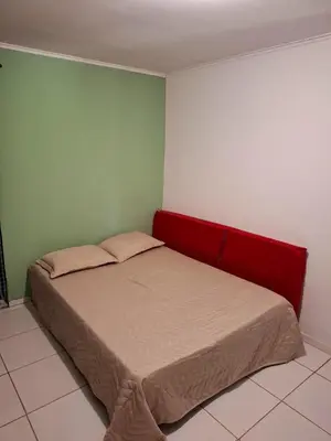 Uma cama ou camas num quarto em Casa no Sítio - Guaramiranga