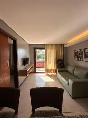 Uma área de estar em Vista Mar & Conforto no Kariri Beach