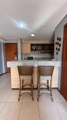 A cozinha ou kitchenette de Vista Mar & Conforto no Kariri Beach