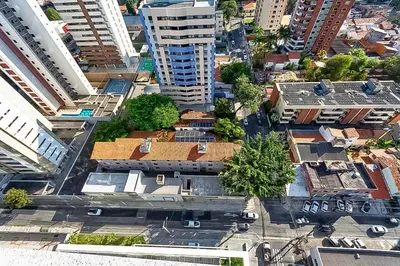 Uma vista geral de Fortaleza ou a vista da cidade a partir do apartamento