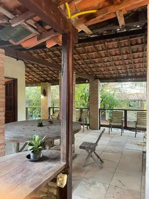 Uma área de estar em Casa Maria Bonita