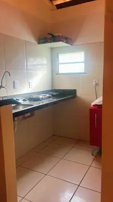 A cozinha ou kitchenette de chalé mares