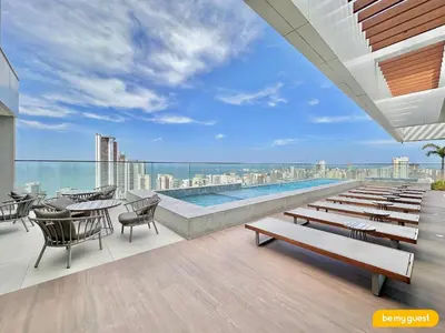 A piscina em ou perto de Beach Class Meireles