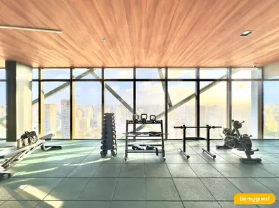 O centro de fitness e/ou as comodidades de fitness de Beach Class Meireles