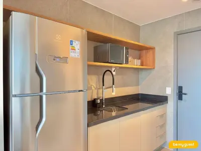 A cozinha ou kitchenette de Beach Class Meireles