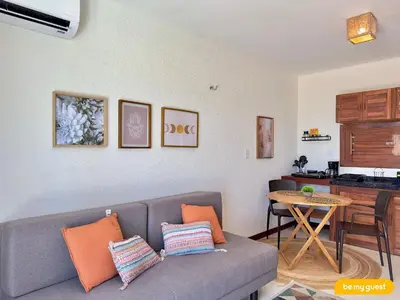A cozinha ou kitchenette de Beach-Home Pontal de Maceió